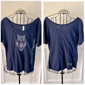 Bella Canvas Custom Owl Wisdom Confetti Tee